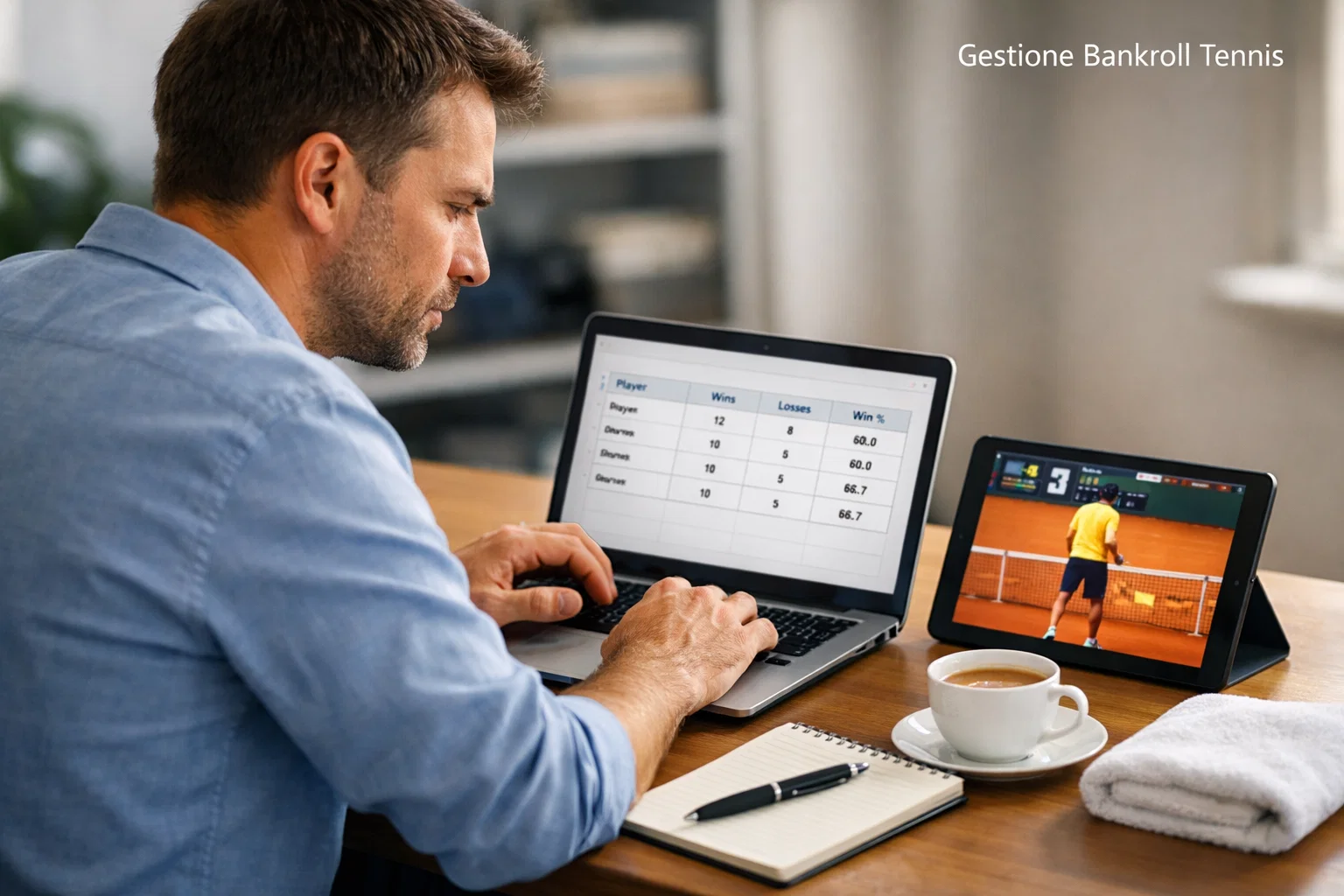 Gestione Bankroll Tennis: Metodi e Sistemi - Immagine rappresentativa