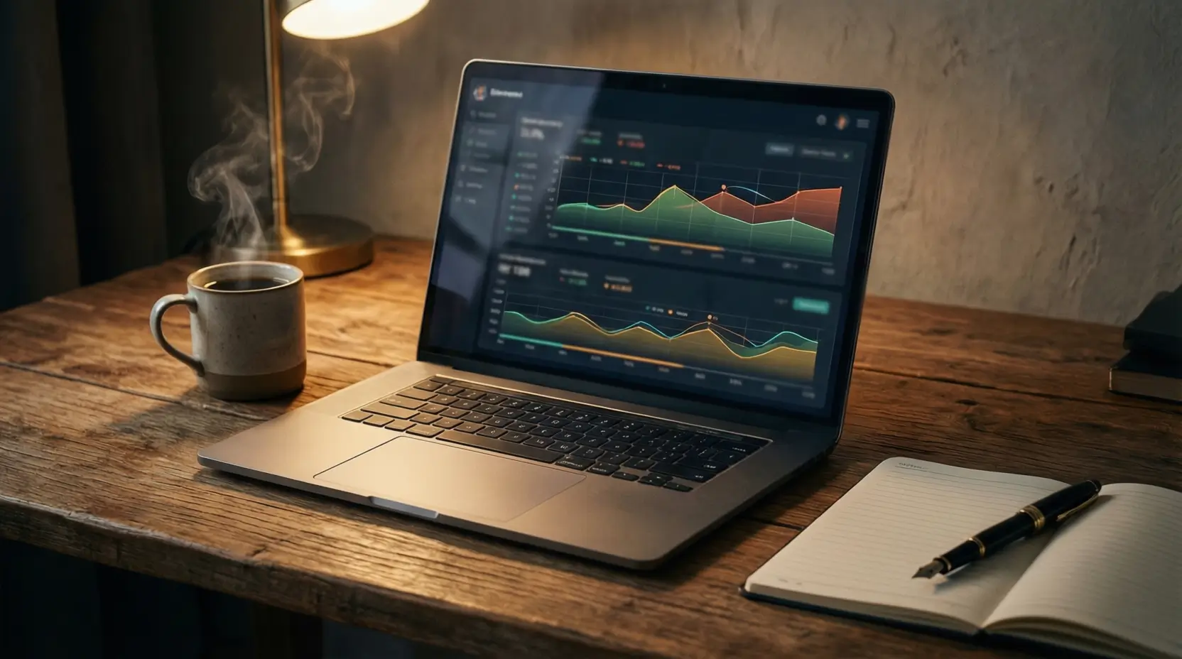 Schermo laptop con statistiche tennis in tempo reale