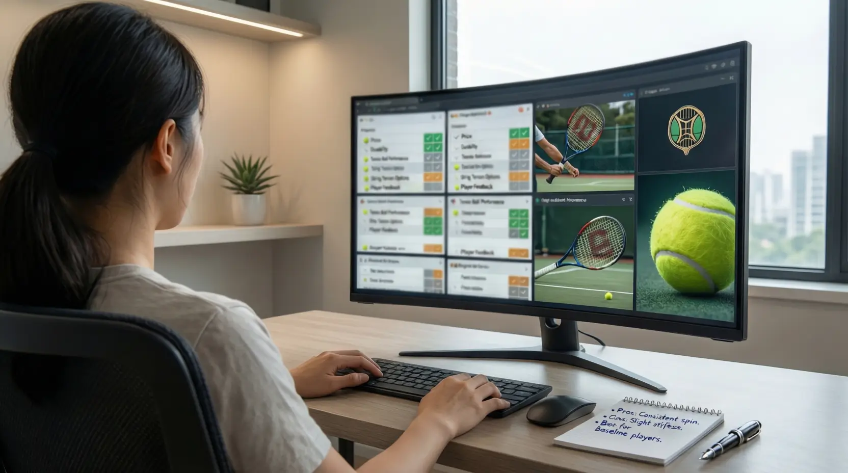 Persona valuta diverse opzioni di scommesse su schermo computer