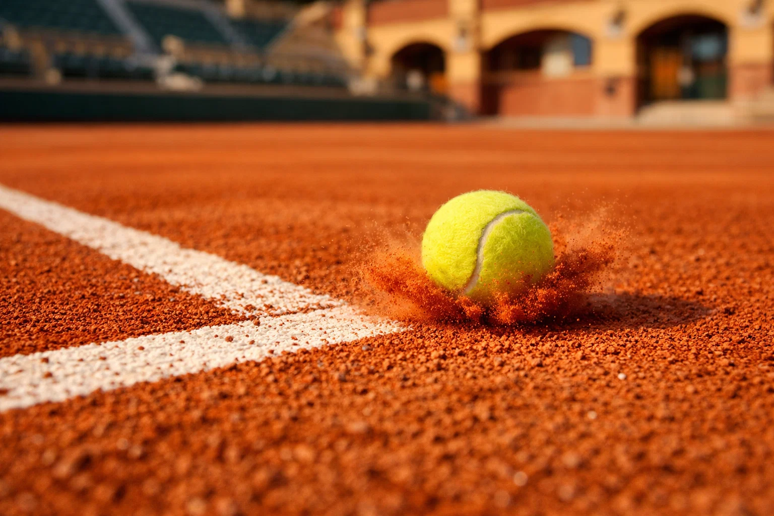 Campo da tennis in terra rossa Roland Garros Parigi
